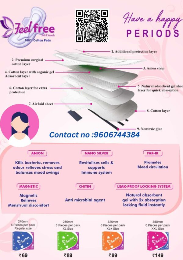 Sanitary Pads(Cotton)