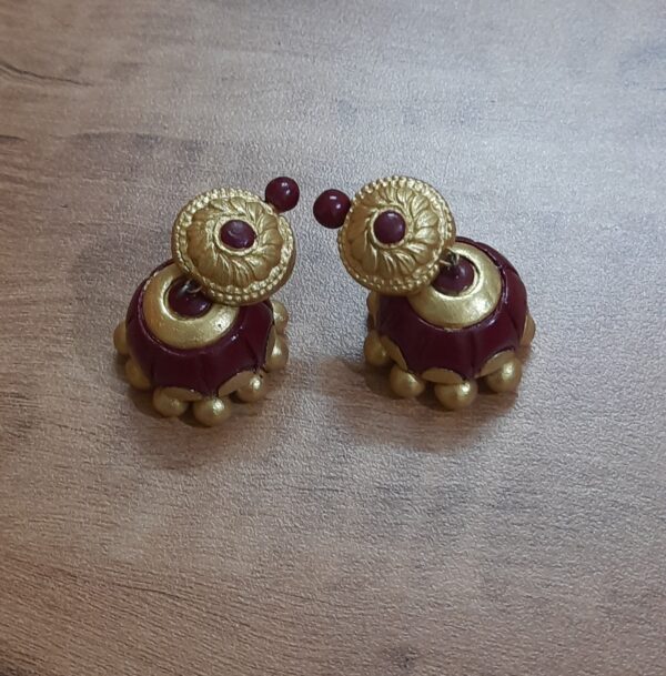 Tertacota Ear rings Terracotta jewellery - Image 6