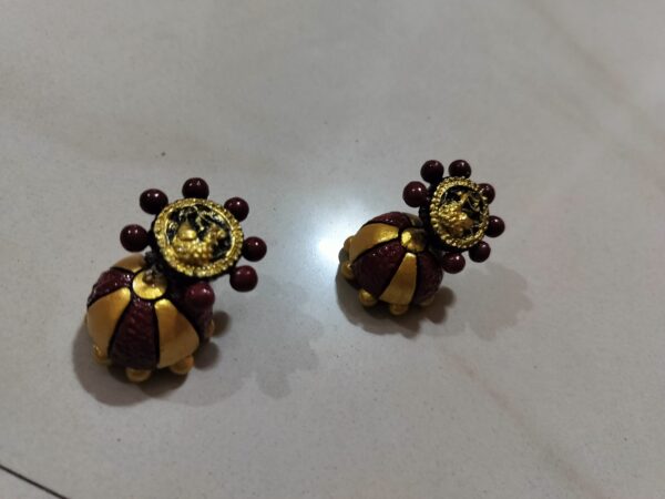 Tertacota Ear rings Terracotta jewellery - Image 5