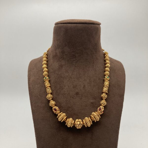 Traditional Gundu Mala Pandent Set