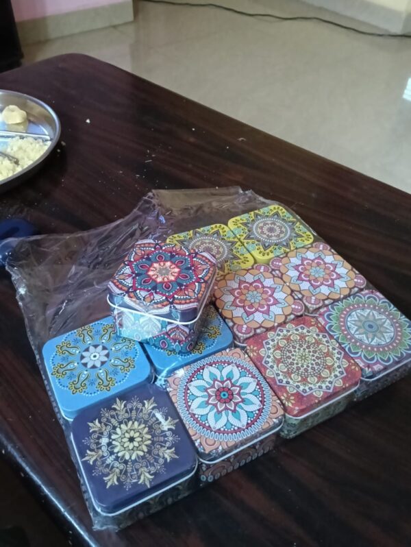 Multicolour Material metal Tin box - Image 2