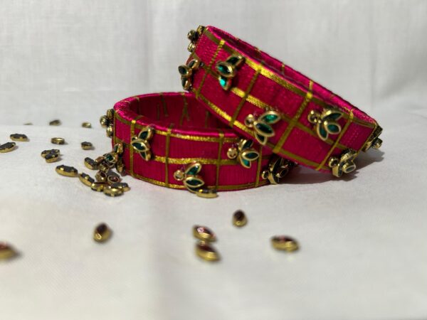 Silk thread kundan
