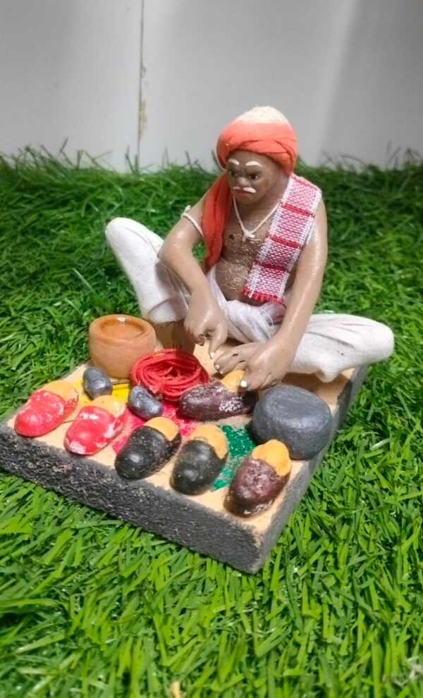 Handmade Clay Doll Human Working