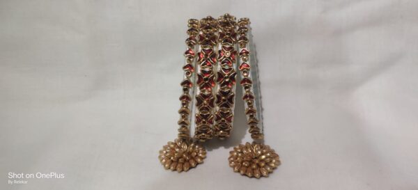 Valentine's day special Kundan bangles