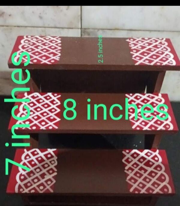 Mini wooden golu stand