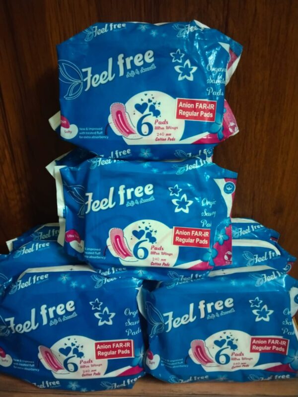 Feel Free organic sanitary pads  Anion FAR-IR 240mm Regular (Revolutionary Product)