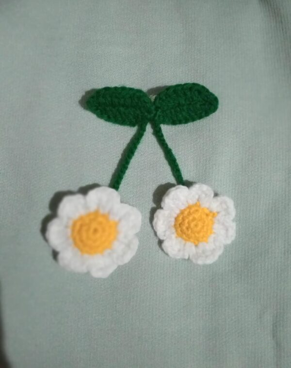 Crochet Cherry hair clip - Image 2
