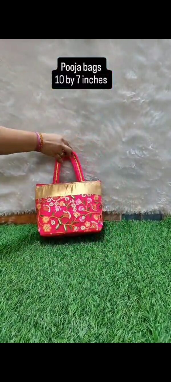 Flower pooja bags