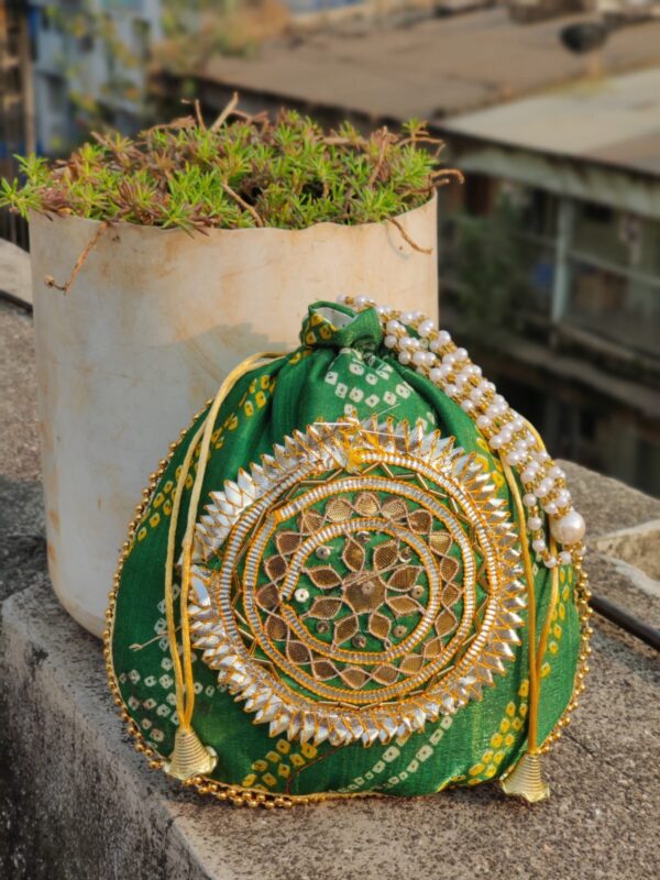 Bandhani potlis bags