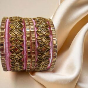Silk thread kundan bangles service
