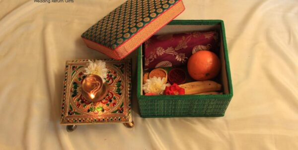 Return gifts Square box for varamahalakshmi 7*3