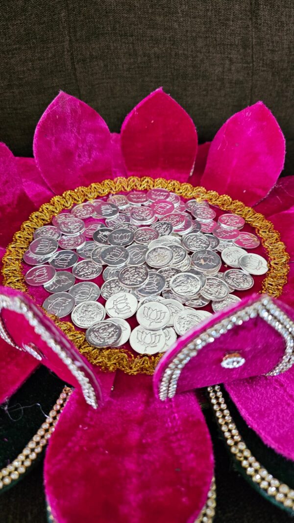 108 German silver coins for pooja