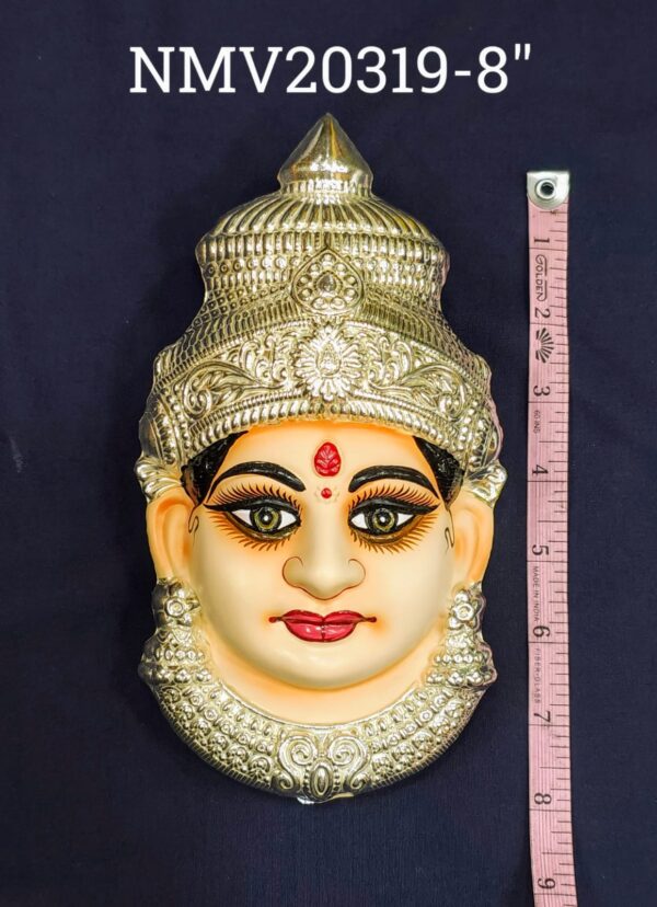 German Silver Tanjore Painted Varamahalakshmi Face.