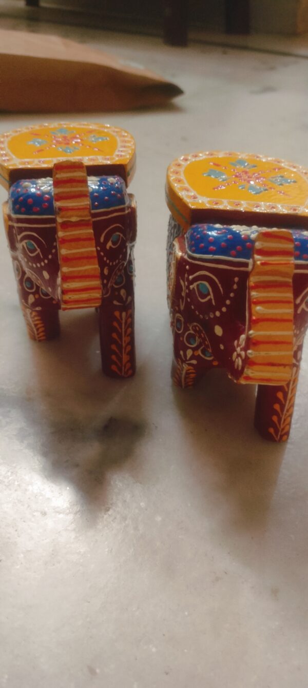 wooden elephant small - Image 3