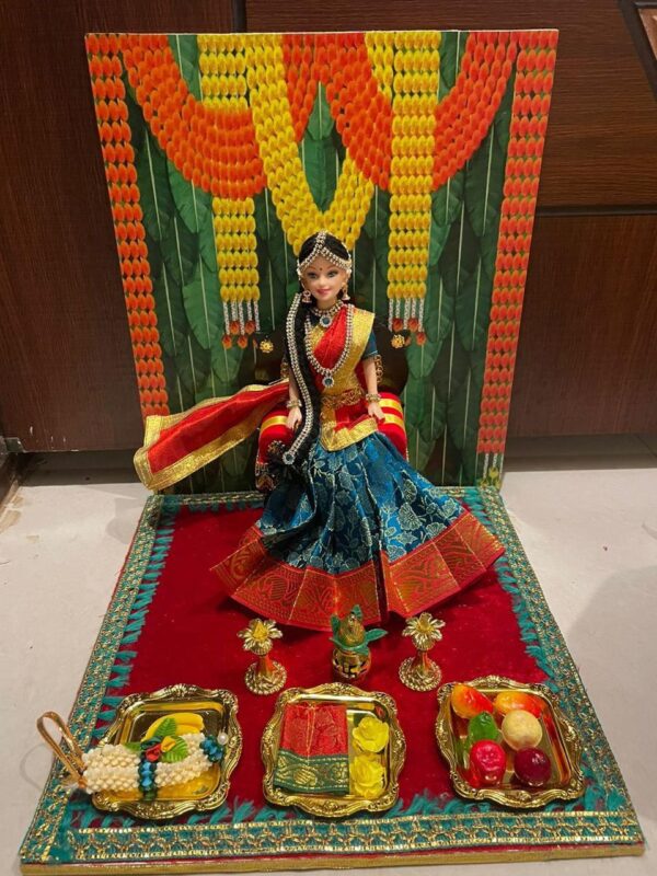 Traditional Indian Half saree dolls - Image 4