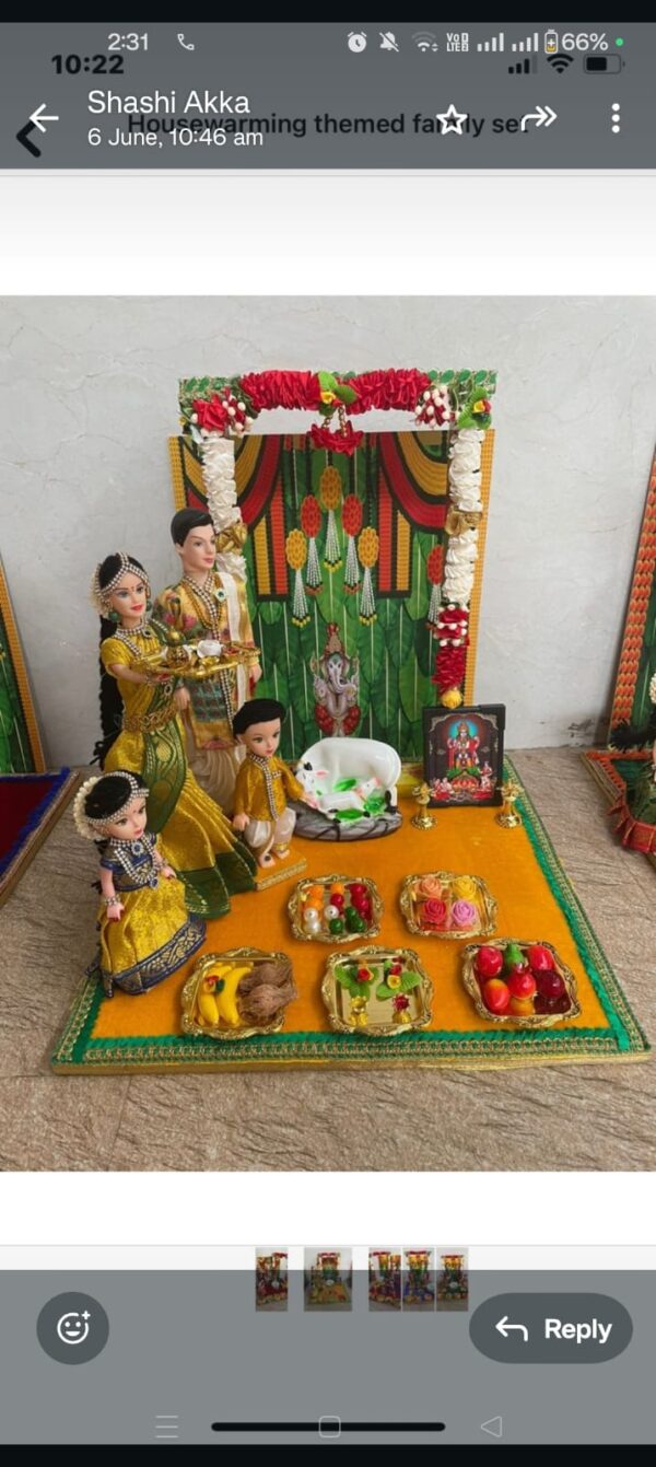 Grahapravesam Doll sets / Traditional Indian Housewarming - Image 8